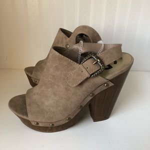 G by Guess suede heels